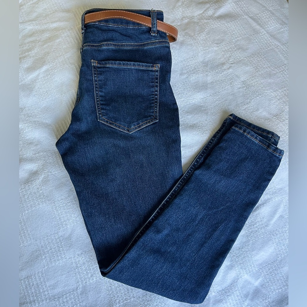 Women’s Blue Skinny Jeans W28 L30 Stretch Denim Classic Fit
